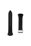 Bracelet en caoutchouc noir - 22 mm