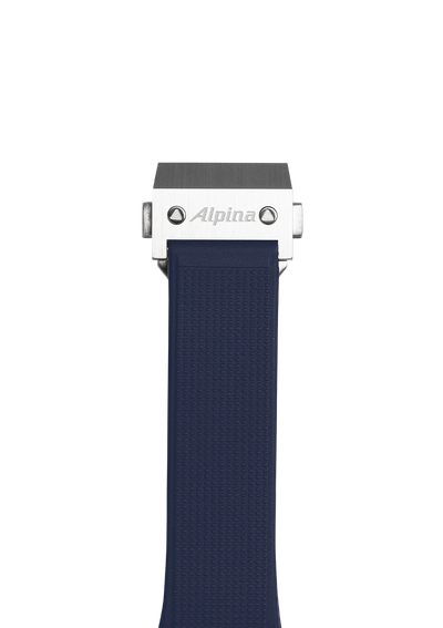 Bracelet en caoutchouc bleu marine - 22 mm