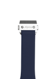 Bracelet en caoutchouc bleu marine - 22 mm