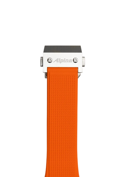 Bracelet en caoutchouc orange - 22 mm