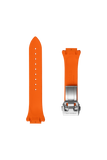Bracelet en caoutchouc orange - 22 mm