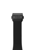Bracelet en caoutchouc noir - 22 mm