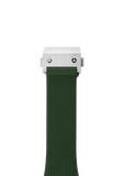 Bracelet en caoutchouc vert - 22 mm