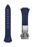 Bracelet en caoutchouc bleu marine - 22 mm