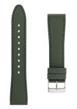 Bracelet en caoutchouc vert - 22 mm