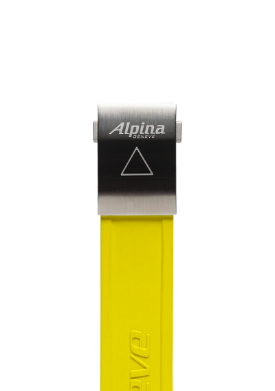 Bracelet en silicone jaune - 22 mm