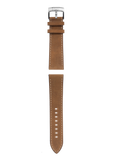 Bracelet en cuir de veau brun - 22 mm
