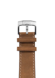 Bracelet en cuir de veau brun - 22 mm