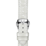 Bracelet officiel Tissot cuir blanc entre-cornes 16 mm