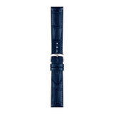 Bracelet officiel Tissot cuir bleu entre-cornes 20 mm
