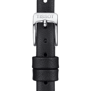 Bracelet officiel Tissot cuir noir entre-cornes 09 mm