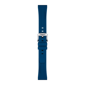 Bracelet Officiel Tissot Caoutchouc Bleu Entre-cornes 20 mm