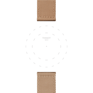 Bracelet officiel Tissot tissu beige entre-cornes 22 mm
