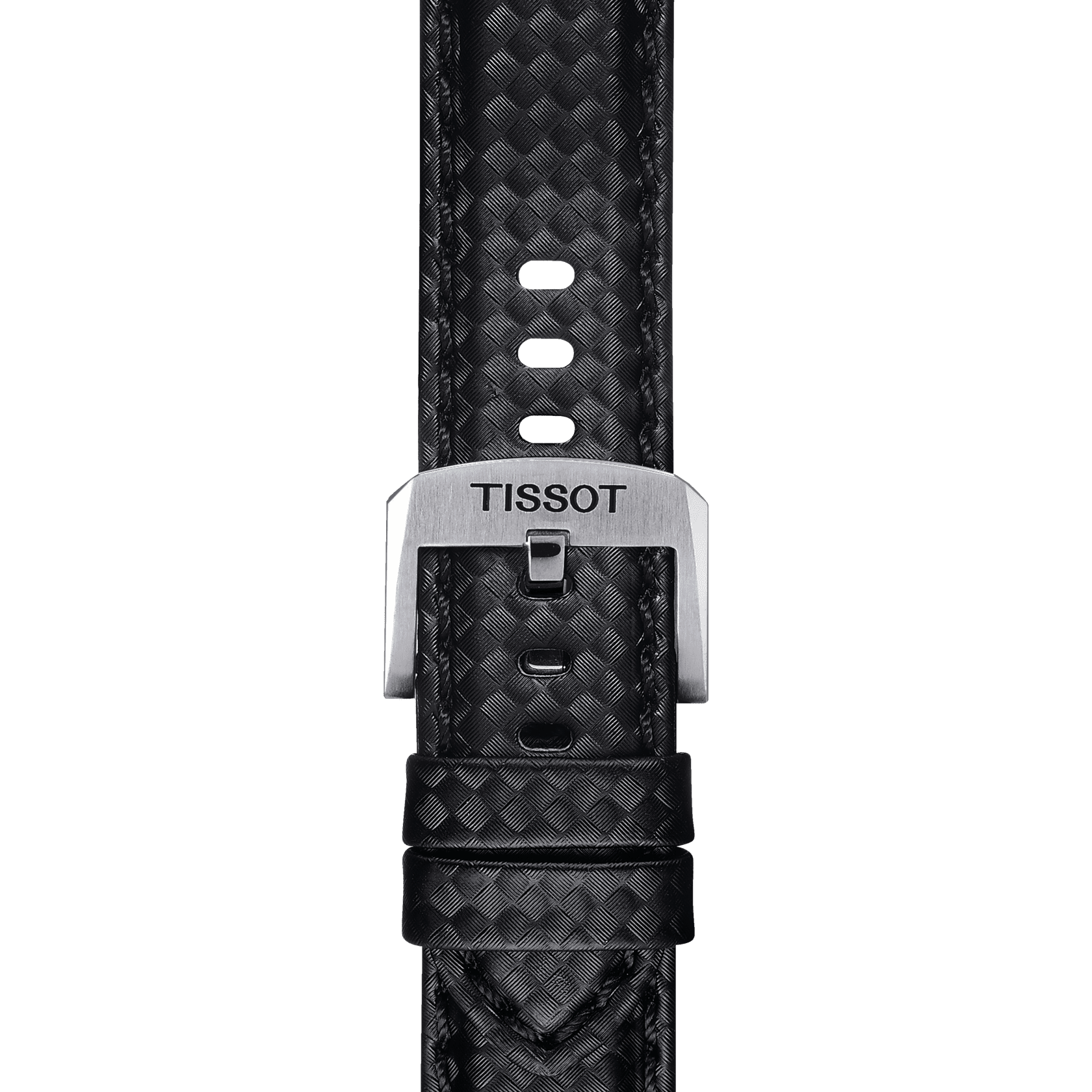 Bracelet officiel Tissot tissu noir entre-cornes 20 mm