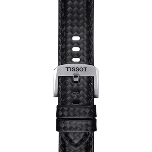 Bracelet officiel Tissot tissu noir entre-cornes 20 mm