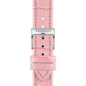 Bracelet Officiel Tissot Cuir Rose Entre-cornes 16 MM