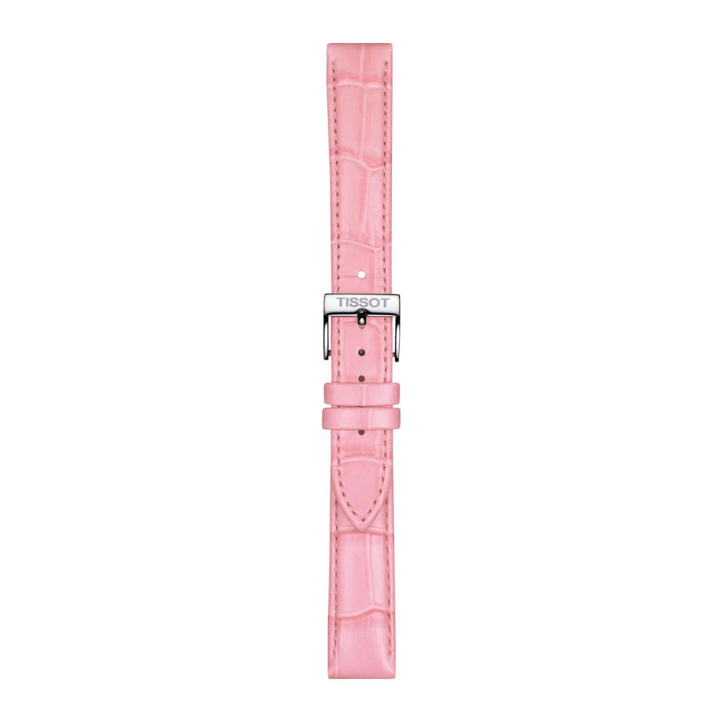 Bracelet Officiel Tissot Cuir Rose Entre-cornes 16 MM