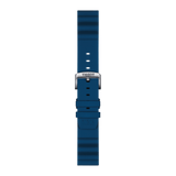 Bracelet officiel Tissot en silicone bleu entre-cornes 22 mm