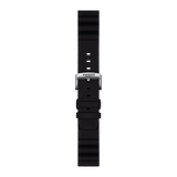 Bracelet original Tissot en silicone noir, entre-corne 22 mm