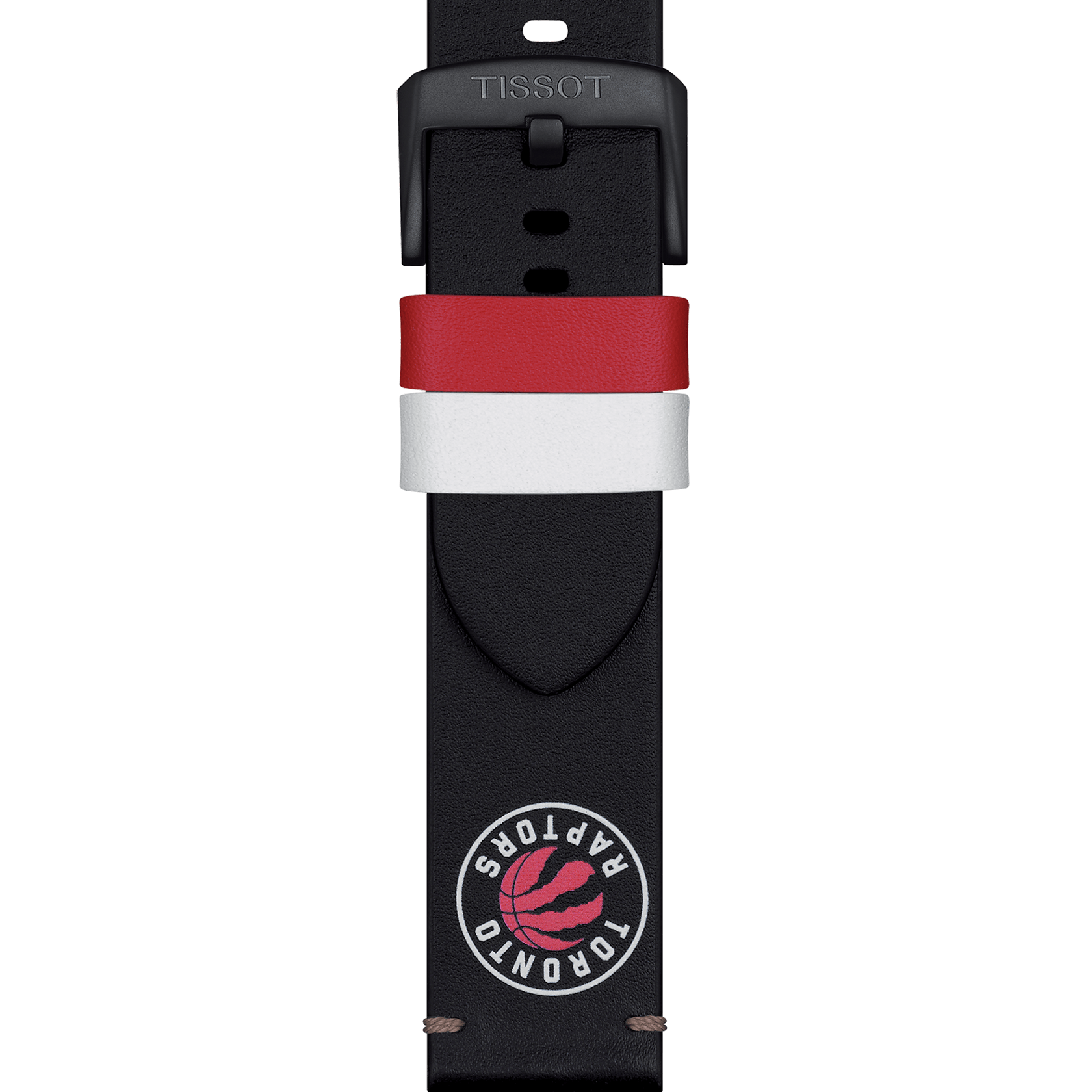 Bracelet officiel Tissot NBA Toronto Raptors cuir 22 mm