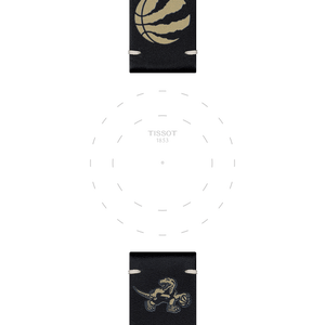Bracelet officiel Tissot NBA Toronto Raptors cuir 22 mm