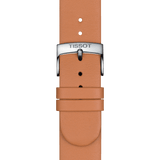 Bracelet officiel Tissot cuir brun entre-cornes 18 mm
