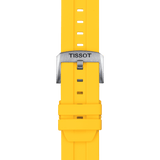 Bracelet officiel Tissot silicone jaune entre-cornes 22 mm