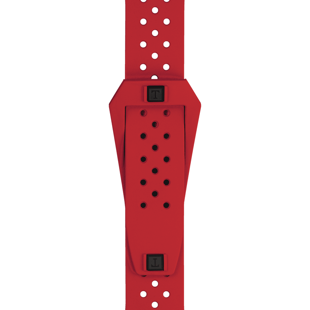 Bracelet Officiel Tissot Sideral Caoutchouc Rouge