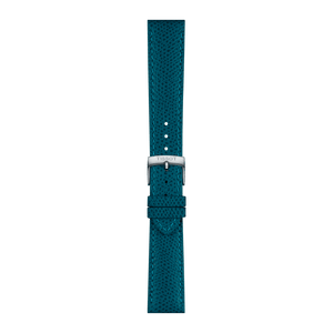 Bracelet Officiel Tissot Cuir Turquoise Entre-cornes 18 mm