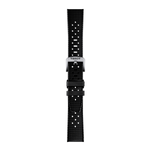 Bracelet officiel Tissot caoutchouc noir entre-cornes 20 mm