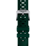 Bracelet officiel Tissot caoutchouc vert entre-cornes 20 mm