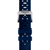 Bracelet officiel Tissot caoutchouc bleu entre-cornes 20 mm