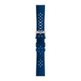 Bracelet officiel Tissot caoutchouc bleu entre-cornes 20 mm