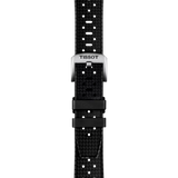 Bracelet Officiel Tissot Caoutchouc Noir Entre-cornes 20 mm