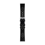 Bracelet Officiel Tissot Caoutchouc Noir Entre-cornes 20 mm