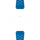 Bracelet Officiel Tissot Sideral Caoutchouc Bleu