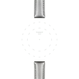 Bracelet Officiel Tissot Cuir Gris Entre-cornes 16 MM