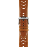 Bracelet Officiel Tissot Cuir Marron Clair Entre-cornes 22 mm