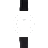 Bracelet Officiel Tissot Caoutchouc Noir Entre-cornes 20 mm