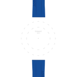 Bracelet Officiel Tissot Silicone Bleu Entre-cornes 18 mm