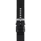 Bracelet officiel Tissot tissu noir entre-cornes 22 mm