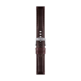 Bracelet officiel Tissot cuir brun entre-cornes 20 mm