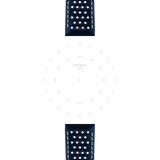 Bracelet Officiel Tissot Cuir Bleu Entre-cornes 20 mm