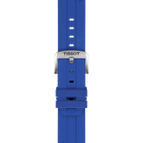 Bracelet Officiel Tissot Silicone Bleu Entre-cornes 22 mm
