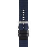 Bracelet officiel Tissot tissu bleu entre-cornes 22 mm